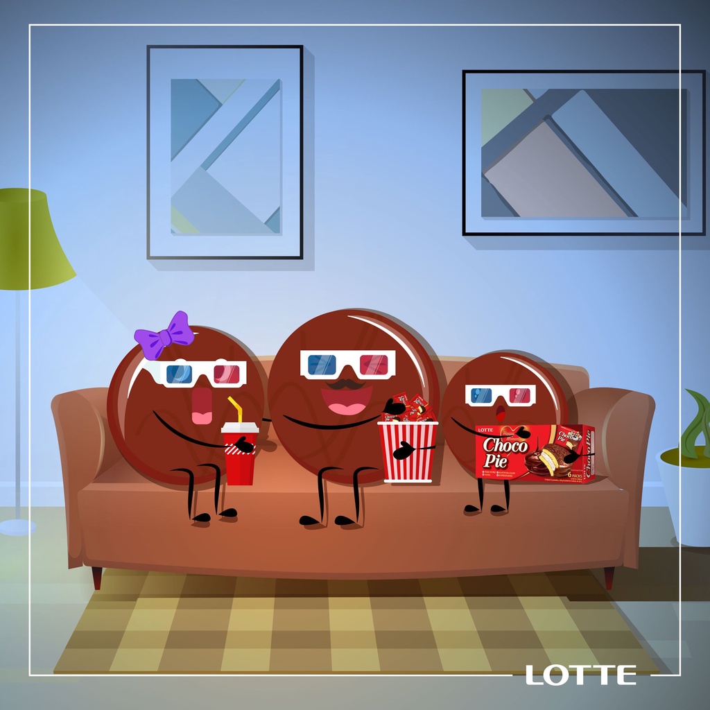 Bánh Lotte Chocopie Hàn Quốc - Hộp 12 Bánh - Đủ vị (CaCao, Chuối, Trà Sữa,...) | BigBuy360 - bigbuy360.vn