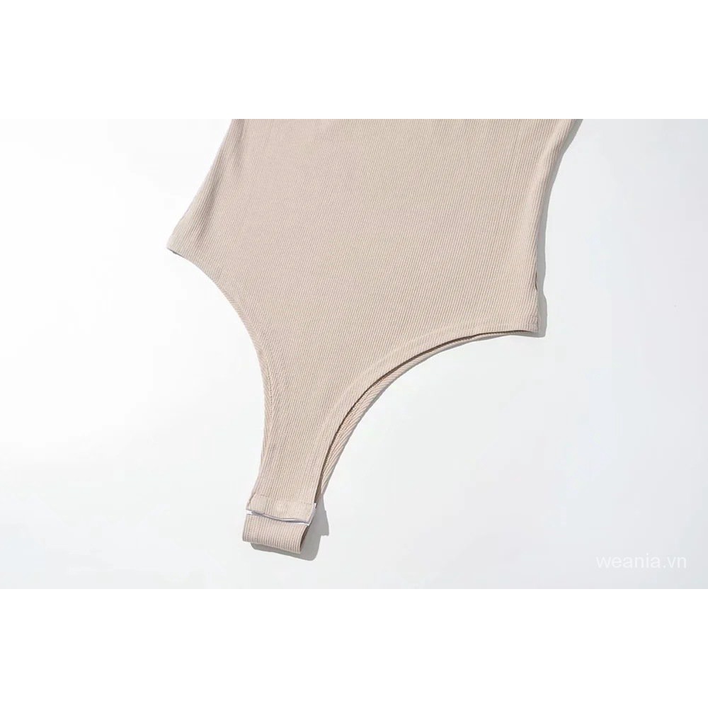 Áo Liền Quần Màu Trơn Thời Trang Đường Phố Cho Nữ