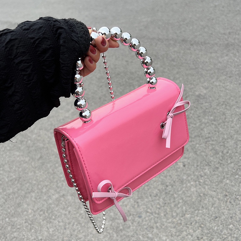 Túi Đeo Vai Hình Vuông Cỡ Nhỏ Phối Dây Xích Thời Trang Cho Nữ