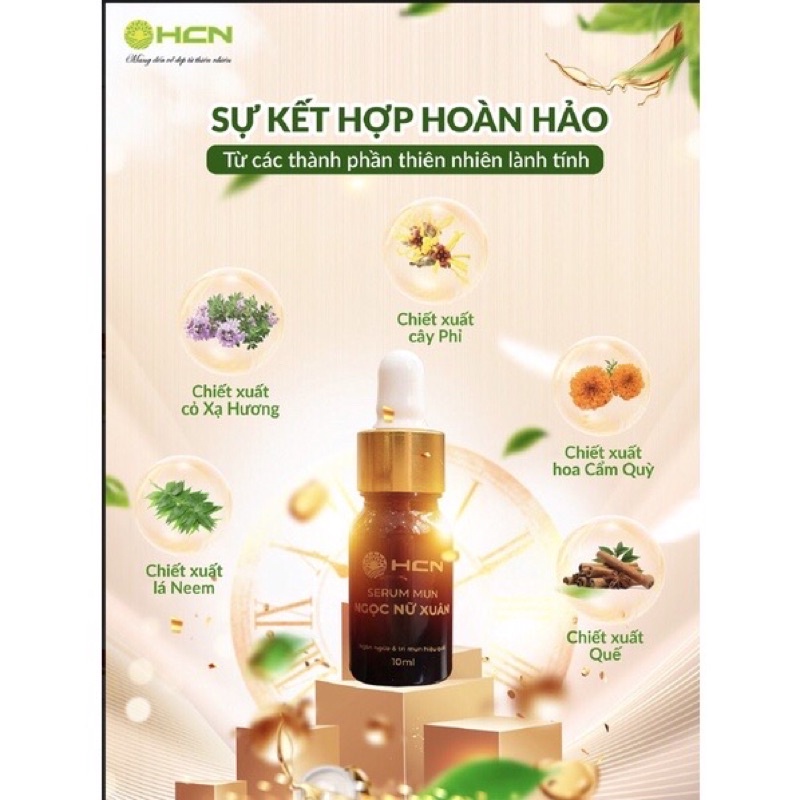 SERUM MỤN NGỌC NỮ XUÂN  TRẮNG DA MỜ SẸO GIẢM THÂM HIỆU QUẢ