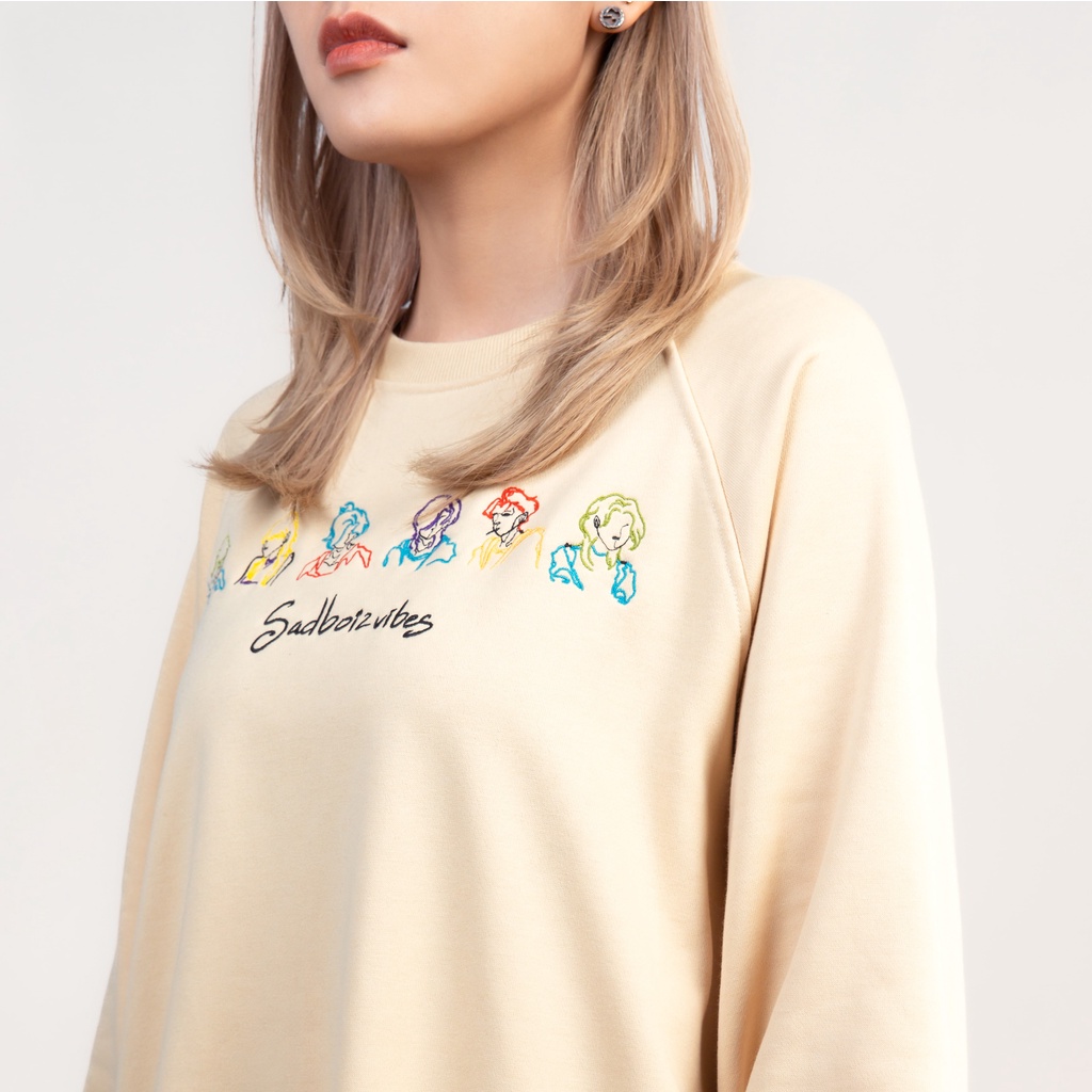 Áo sweater SADBOIZ Toss Cream