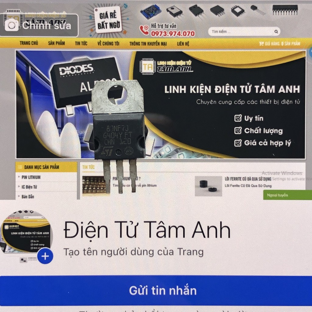 MOSFET 80NF70 CHÍNH HÃNG THÁO MÁY | BigBuy360 - bigbuy360.vn