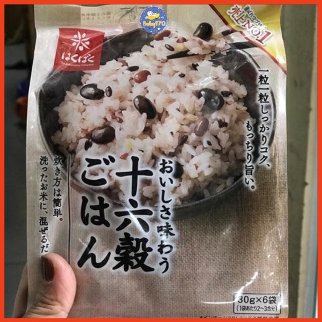16 loại hạt Hakubaku - Ngũ cốc nấu cơm, cháo, cơm trộn cho bé - date 8 2022 thumbnail