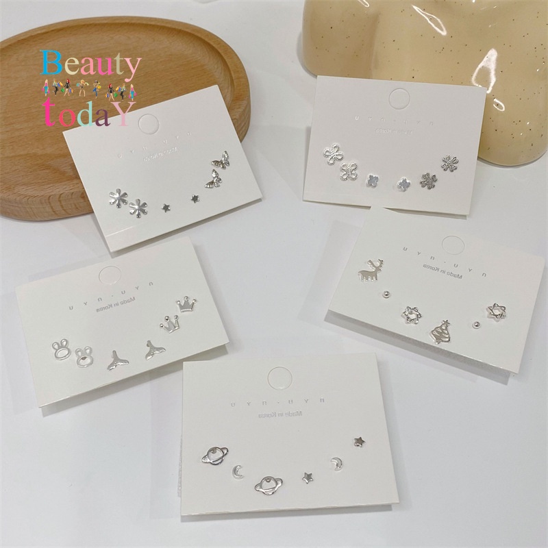 Set 6 Khuyên Tai Đơn Giản Thời Trang Dành Cho Nữ
