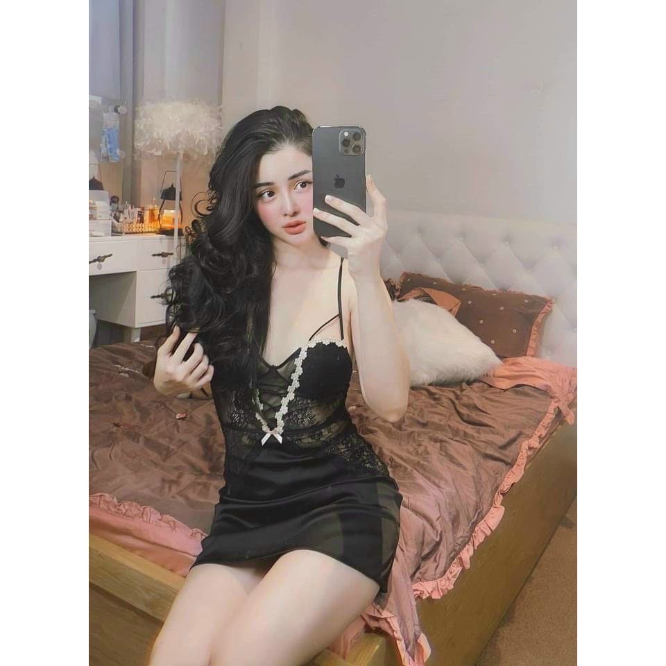 Váy ngủ sexy cao cấp Đầm mặc nhà gợi cảm quyến rũ