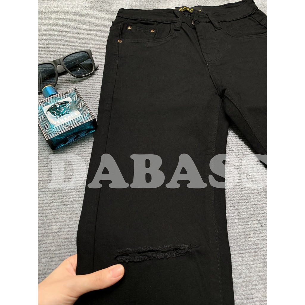 Quần jean nam ZR, quần bò nam màu đen hàng cao cấp xuất dư co dãn thoải mái, có size đại (video, hình chụp thật)