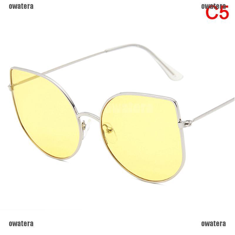 👗KIỀU DIỂM👗 Fashion Cat Eye Sunglasses Women Retro Vintage Shades Oversized Designer Large