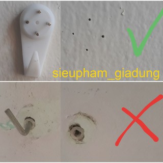 BỘ MÓC ĐÓNG TƯỜNG KHÔNG CẦN KHOAN LOẠI 1,2*3CM -SIÊU CHẮC CHẮN-MANG LẠI VẺ ĐẸP THẨM MỸ CHO TƯỜNG NHÀ BẠN