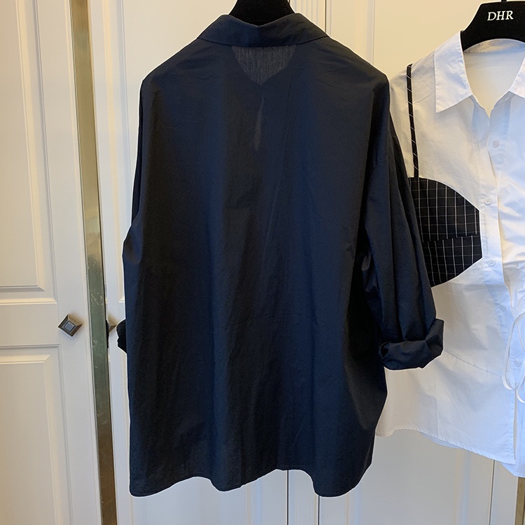 Áo Sơ Mi Tay Dài Dáng Rộng Phong Cách Hàn Quốc Thời Trang Cho Nữ