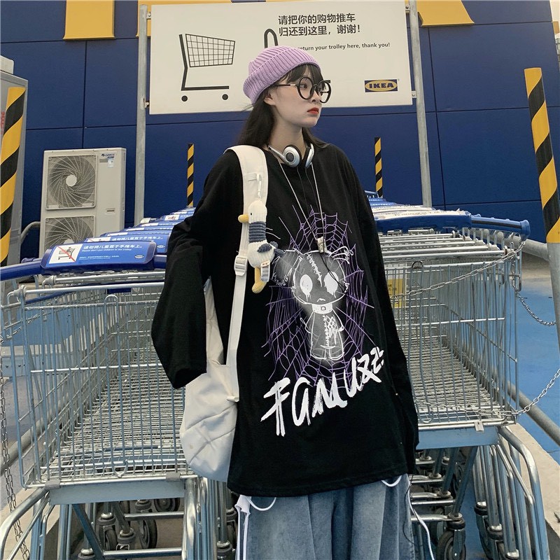 Áo thun tay dài form rộng Famuzz NEKO.SG, Áo thun Streetwear ulzzang SWT25
