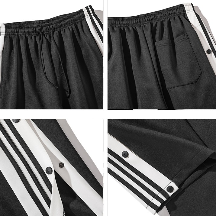 Quần dài thể thao có cúc bấm ống rộng cỡ lớn M-3XL phong cách Unisex hợp thời trang cho nam | BigBuy360 - bigbuy360.vn