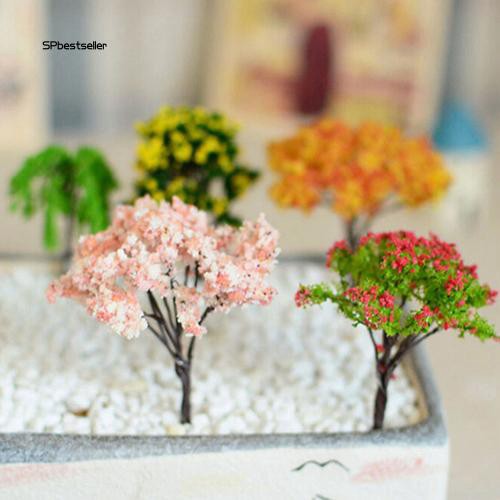 Mô hình cây mai liễu hoa anh đào trang trí tiểu cảnh nhà búp bê độc đáo đa dụng