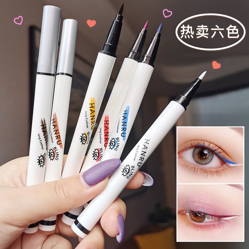 Bút kẻ mắt lâu trôi HANRU, mascara lâu trôi HANRU H706 nhiều màu siêu đẹp dễ kẻ cho người mới bắt đầu