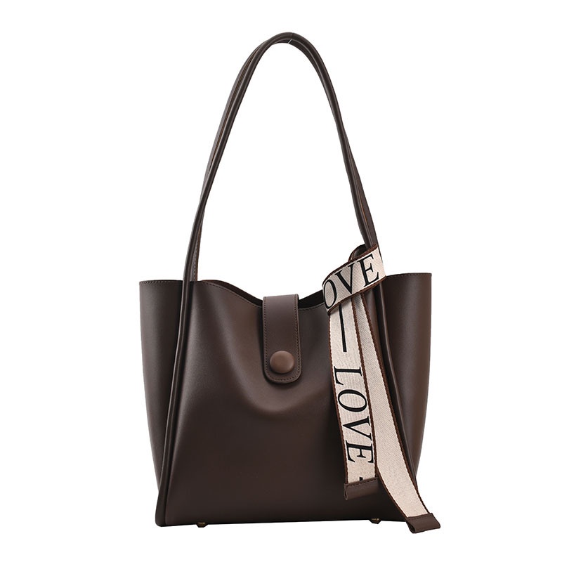 Túi Đeo Vai Cỡ Lớn Mềm Mại In Chữ Thời Trang Cho Nữ