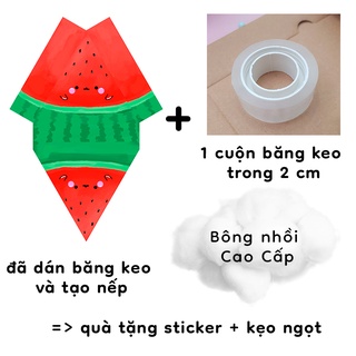 [QSN] Squishy dưa hấu bằng giấy