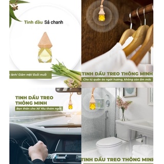 Tinh dầu sả chanh, bạc hà,quế, tràm, hoa hồng,bưởi,hoa nhài,Oải hương...Lọ treo ô tô, tủ quần áo