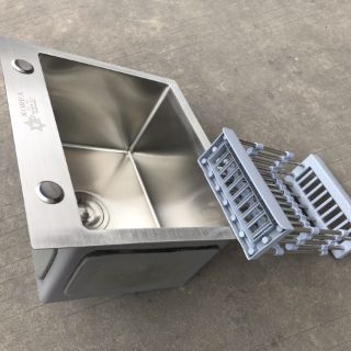 Chậu rửa bát đúc 1 hố Kagol 45*40*24cm