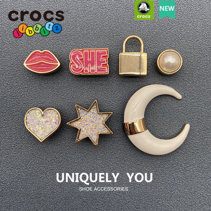 Phụ Kiện Khóa Kim Loại Chất Lượng Cao Cho Giày crocs / jibbitz