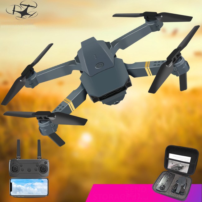 Top 1 Phân Khúc Giá Rẻ Máy Bay Điều Khiển Từ Xa, Có Camera, 4 Cánh - Flycam Mini E58, Trần Bay 200m, Time Bay 20P