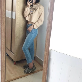 Áo Crop tay dài