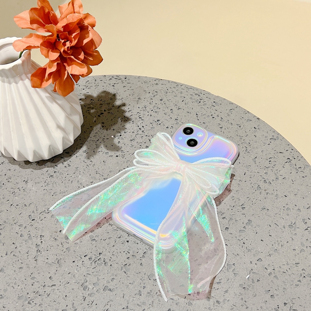 Ốp Điện Thoại Tpu Dẻo Màu Laser Họa Tiết Bươm Bướm Kèm Giá Đỡ Cho iPhone 13 12 11Pro XS Max XR