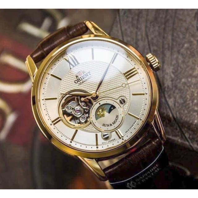Đồng hồ nam cơ Orient Sun Moon Gen 4 RA-AS0004S10B