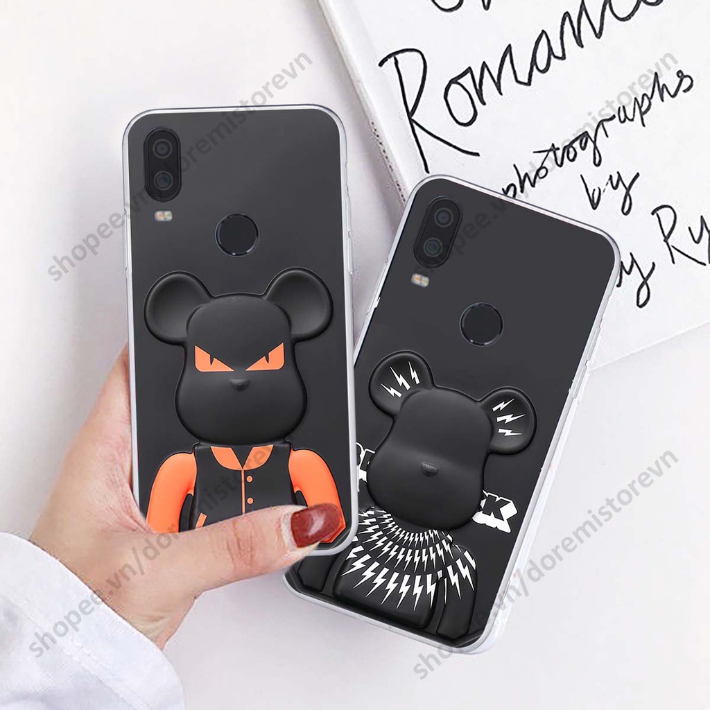 Ốp lưng Vsmart Active 1 / Active 1 Plus / Active 1+ hình kaws, kith, bear brick nổi 3D phong cách độc đáo