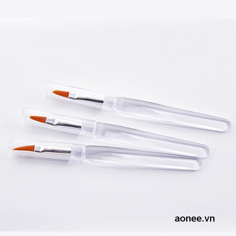✨✨Cọ trang điểm môi tay cầm màu pha lê trong suốt linh hoạt tiện dụng làm đẹp