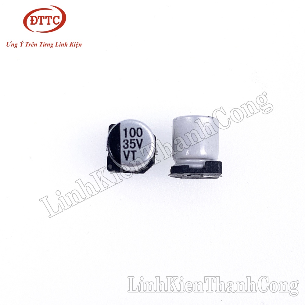 Tụ Nhôm 100uF 35V 6.3x7.7mm