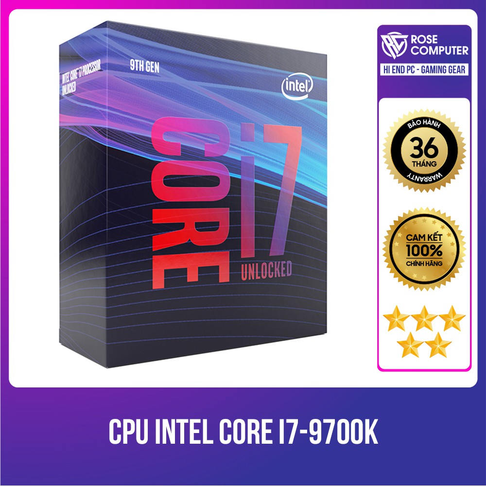 CPU Intel Core i7-9700K (3.6 Upto 4.9GHz/ 8C8T/ 12MB/ Coffee Lake)