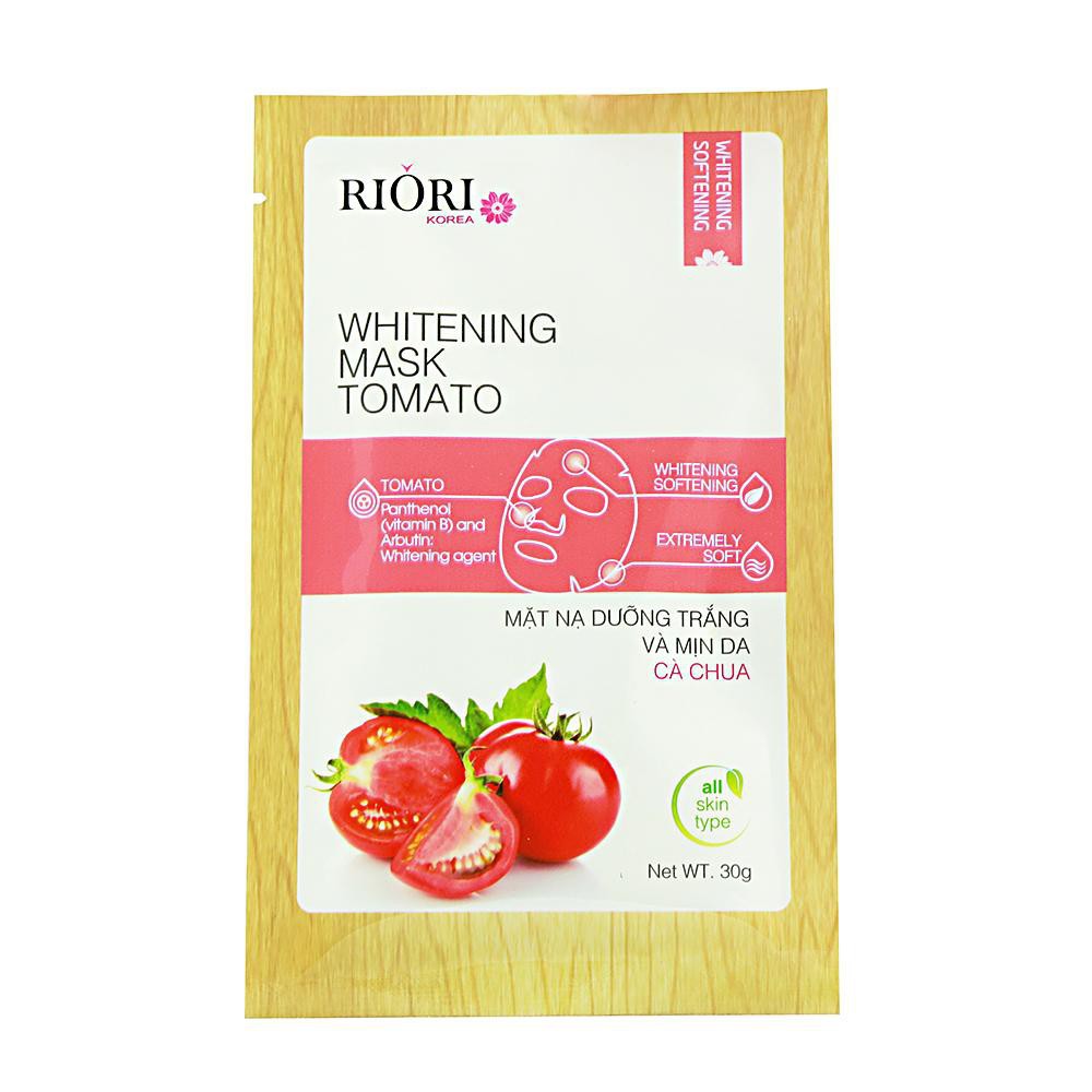 Mặt nạ dưỡng da Cenllulose Riori Mask Tomato 30g - Mặt nạ sinh học dưỡng trắng và mịn da cà chua