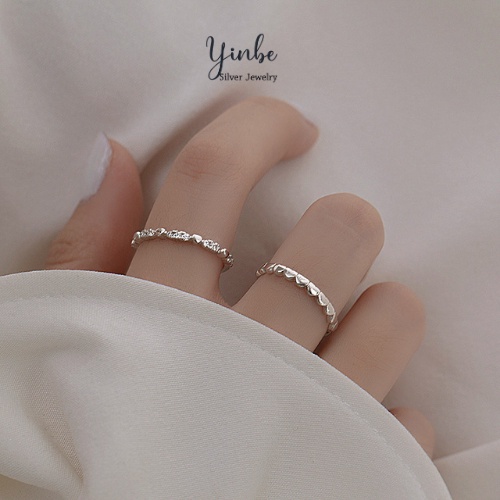 Nhẫn bạc nữ nhẫn đính đá Yinbe Silver phong cách nhẹ nhàng thanh lịch nhẫn bạc 925