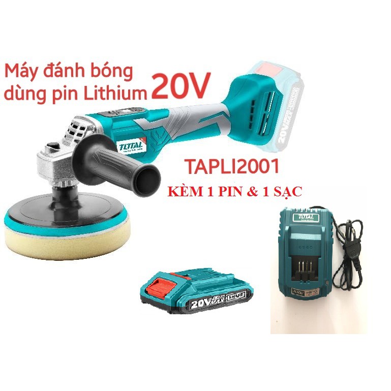 Máy đánh bóng dùng pin Lithium 20V TAPLI2001 KÈM 1 PIN VÀ 1 SẠC