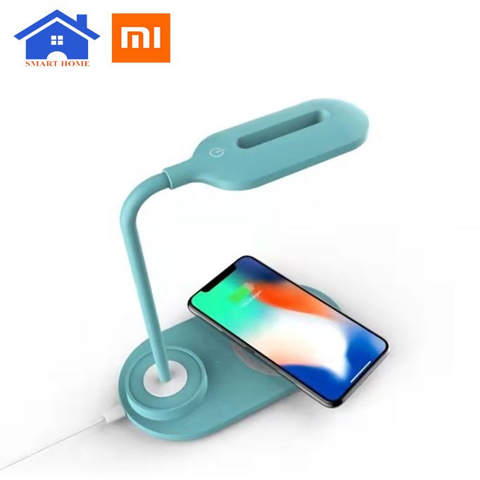 [HÀNG CHÍNH HÃNG] Đèn LED Cảm Ứng Xiaomi+ Đế Sạc Nhanh Không Dây - Đèn LED Để Bàn Kiêm Đế Sạc Không Dây Cho Điện Thoại