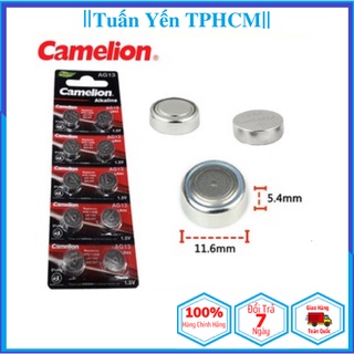 Vỉ 10 viên Pin AG13 LR44 Camelion 1.5V - Toppin