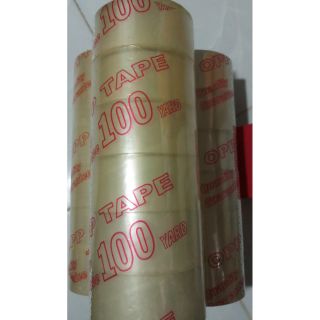 6 Cuộn băng keo trong đóng thùng 100yar bản dày