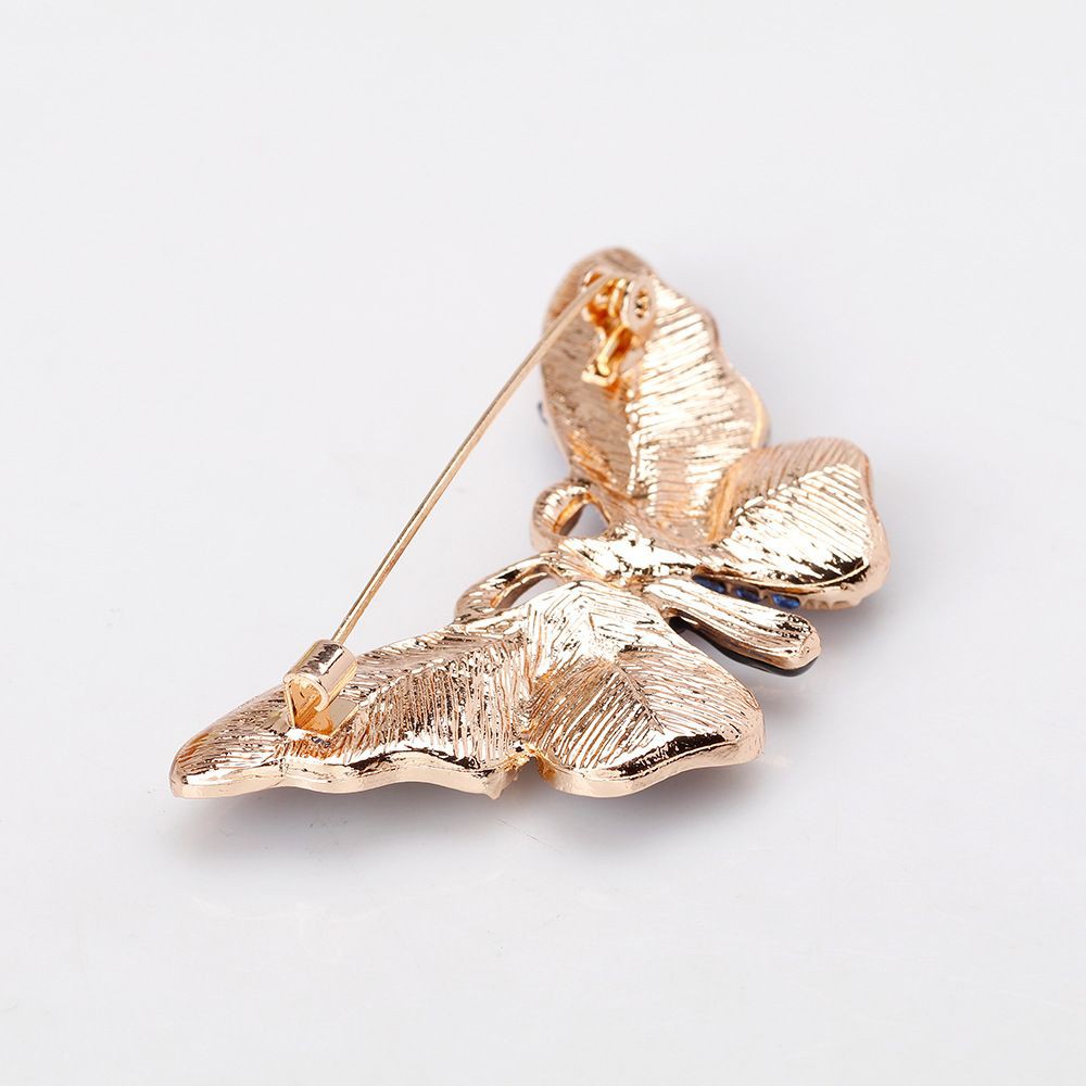 Ghim cài áo hình bướm côn trùng đính kim cương nhân tạo