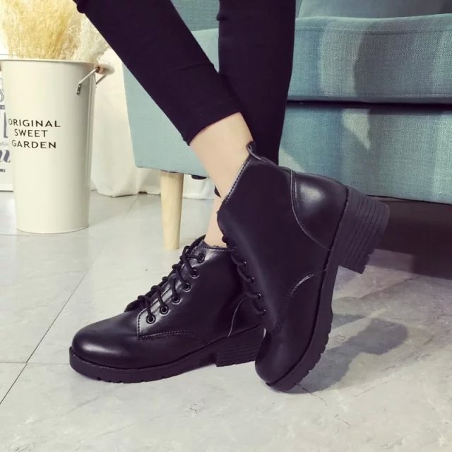 Bốt nữ cổ thấp,boot nữ ulzzang cao cấp hot trend 2022