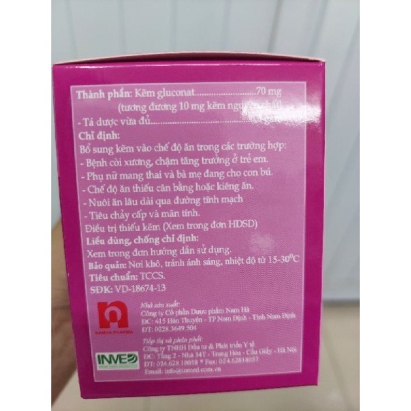 Zinc kid bổ xung kẽm cho trẻ hộp 25 gói