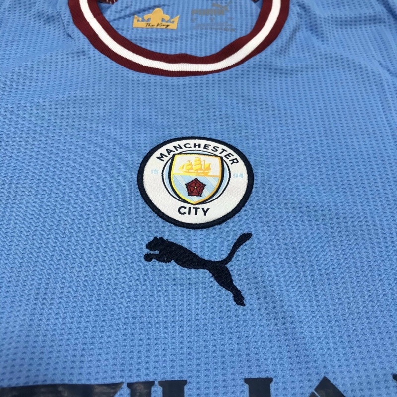 Bộ quần áo thể thao,áo bóng đá,đá banh CLB Manchester City/Mancity 2023 - 2024 vải gai Thái,mềm,mát,mịn,thấm hút mồ hôi.