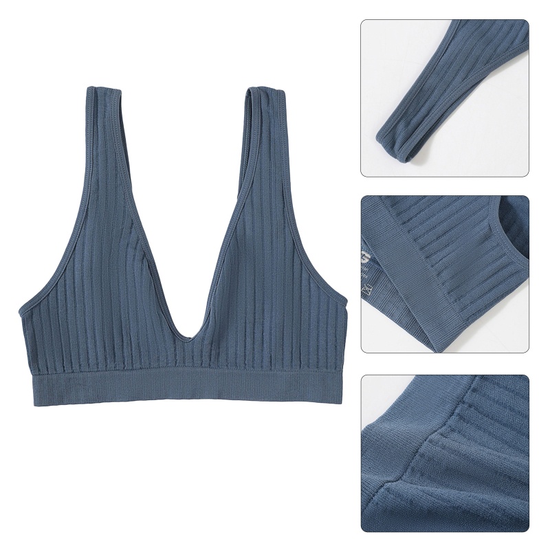 Áo Lót Croptop Nâng Ngực Lưng Chữ U Phong Cách Thể Thao Gợi Cảm Cho Nữ