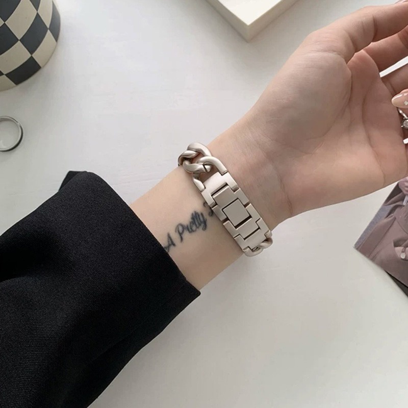 Dây Đeo Đồng Hồ Bằng Thép Không Gỉ Sang Trọng Cho Apple Watch 7 SE 41 45mm 6 5 4 3 iWatch 7 44 40 42 38MM