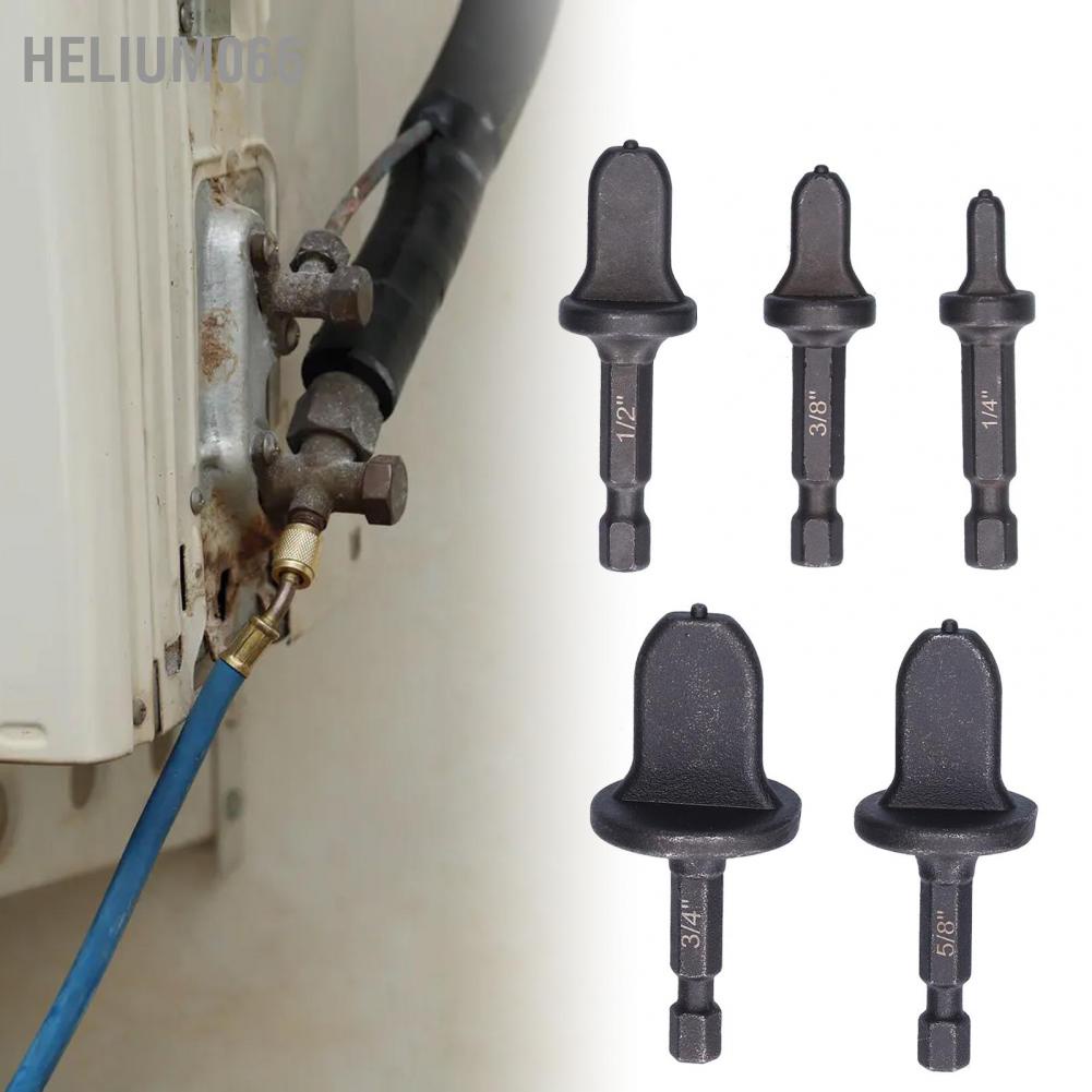 Bộ mở rộng ống 5 cái 1 / 4in Hex Xử lý chuyển đổi thép carbon cao cho máy điều hòa không khí Helium066