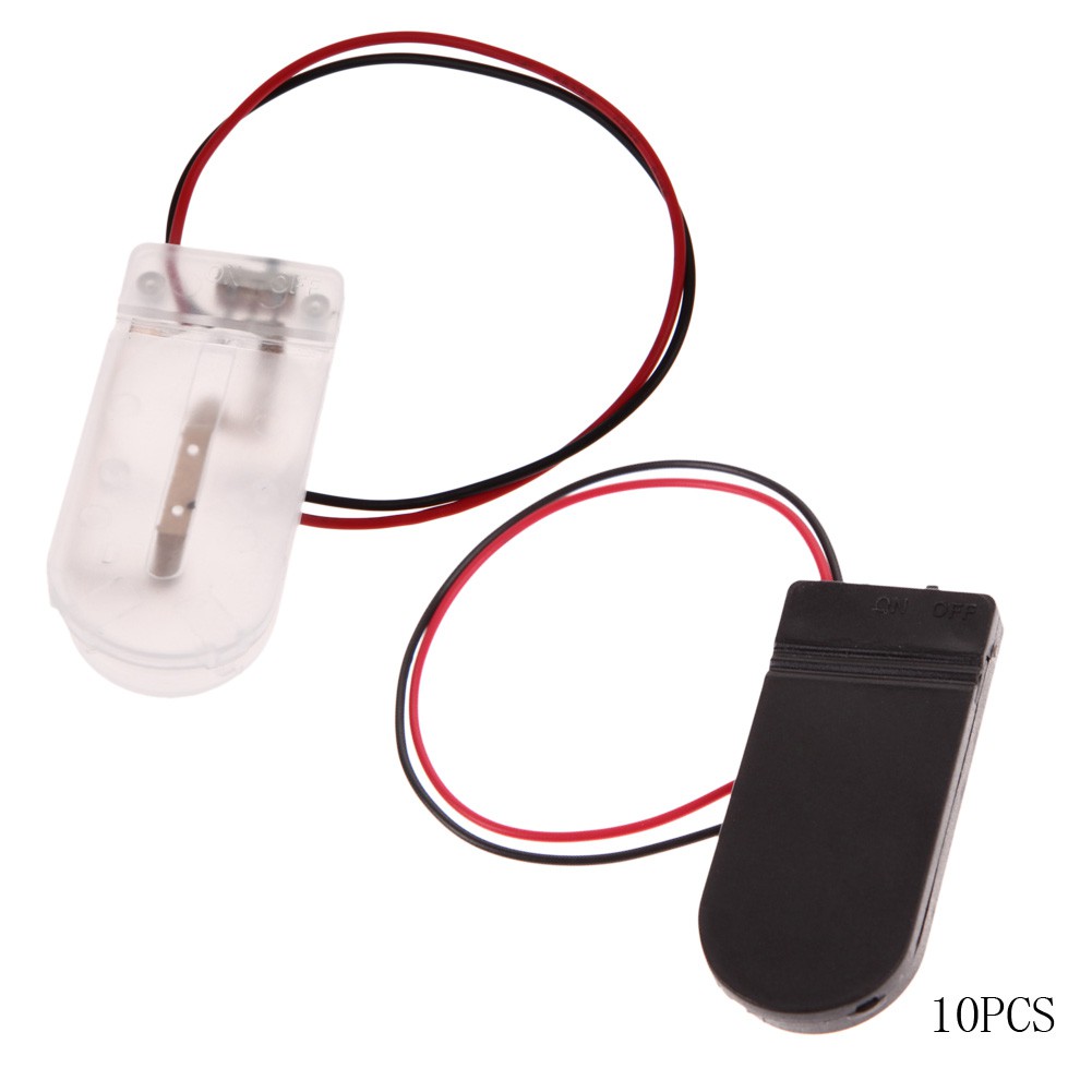 Set 10 Hộp Nhựa Đựng Pin Cúc Áo Cr2032 3v 6