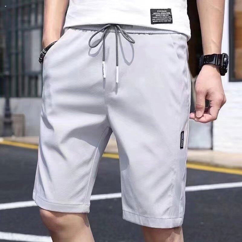 Quần Short Thể Thao Dáng Rộng Vải Lụa Mát Nhanh Khô Thời Trang Mùa Hè Cho Nam
