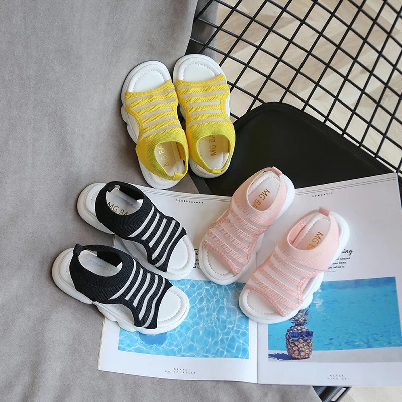 Sandal phối lưới đế nấm thoáng khí cho bé siêu nhẹ mã 839