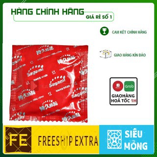 Bao cao su Sagami Feel Long kéo dài thời gian gân gai Nhật bản - Hộp 10 cái - NinaGen - Cam kết che tên, kín đáo