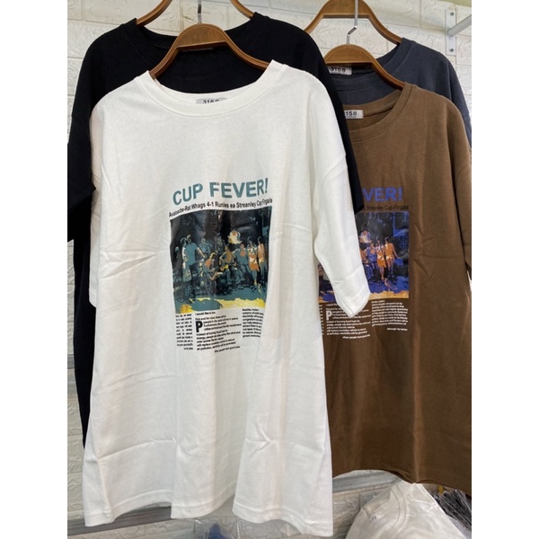 Áo phông hình CUP FEVER-thun 3158 mới