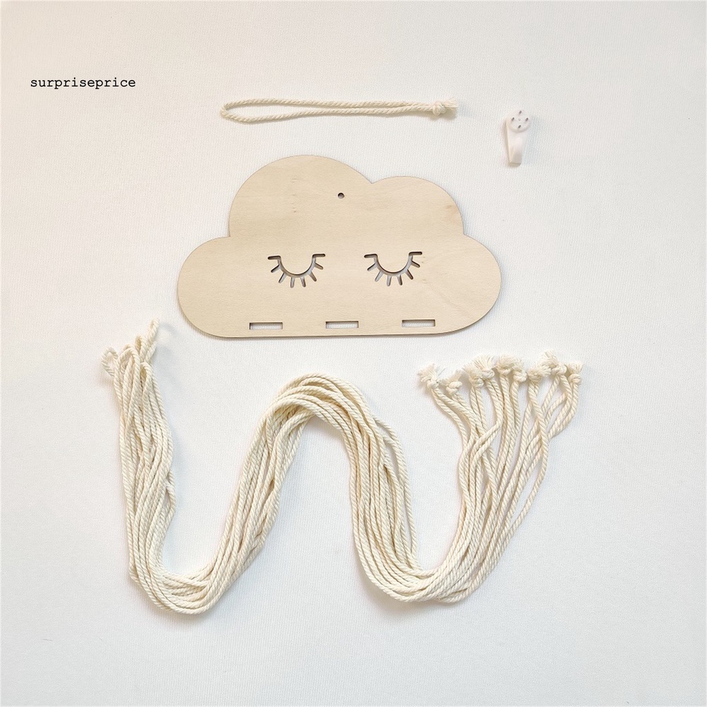 Giỏ Đựng Kẹp Tóc Bằng Cotton Gắn Tường Chịu Tải Tốt Tiện Dụng