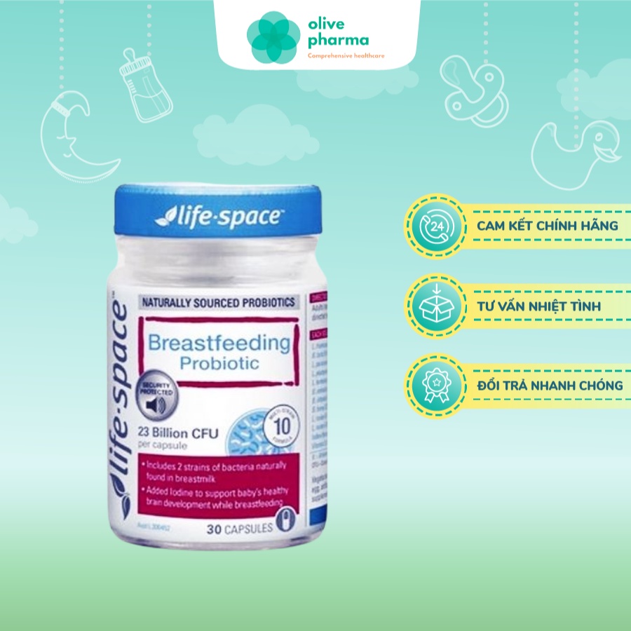 Life Space Pregnancy Probiotic 30 Capsules - Bổ sung men vi sinh cho phụ nữ mang thai và sau khi sinh